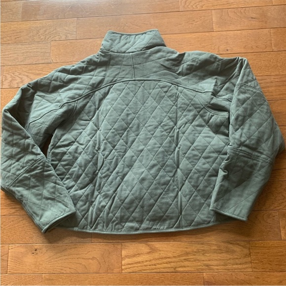 LULULEMON QUILTED CALM JACKET/COAT-ARMY GREEN-10 - Picture 5 of 8